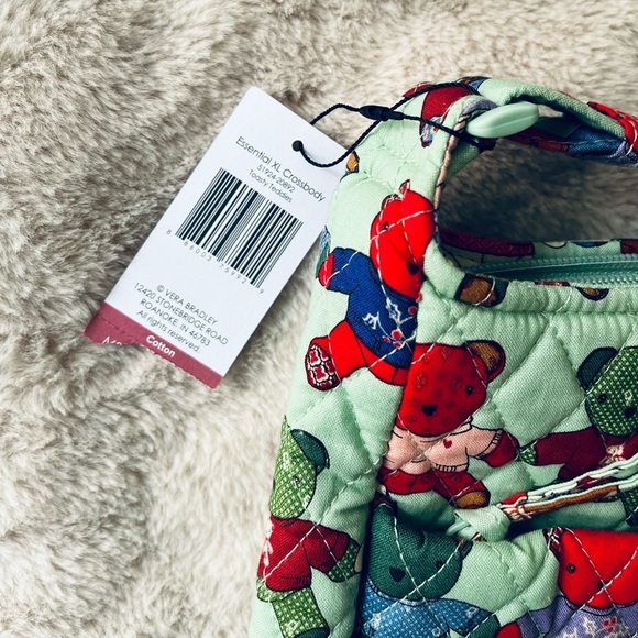 NWT Vera Bradley Toasty Teddies Essential XL Crossbody Bag - Picture 4 of 9